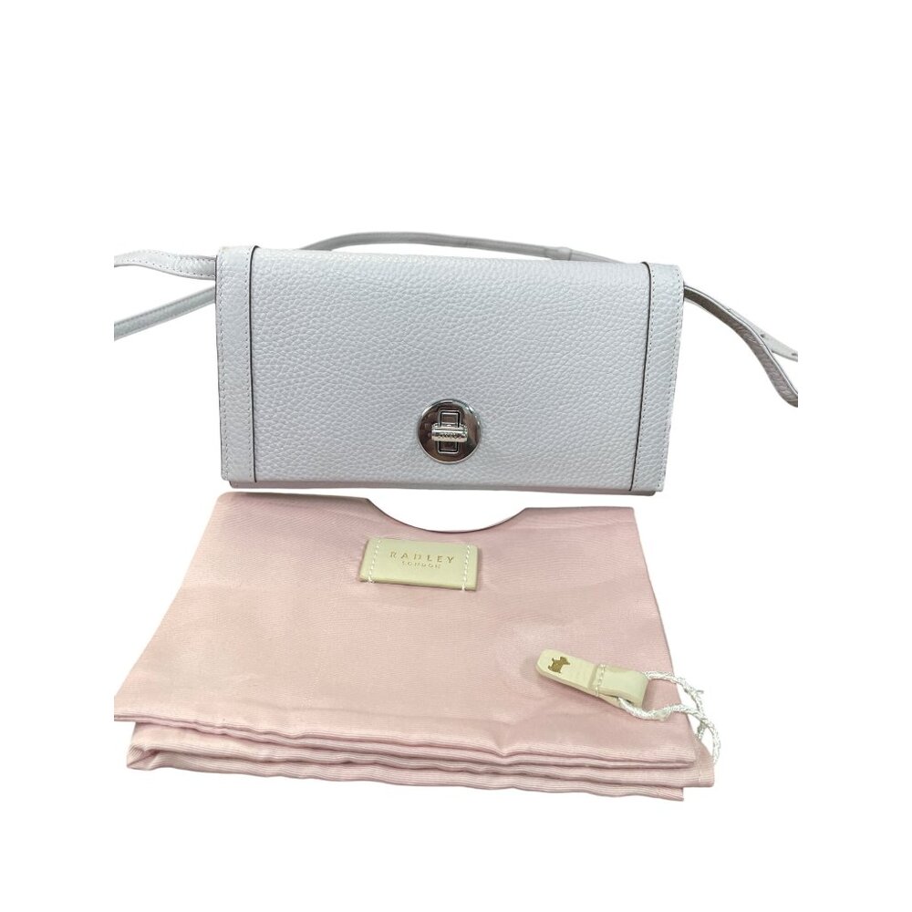 Radley London Womens Gray Leather Wallet Crossbody Bag SKU 8983